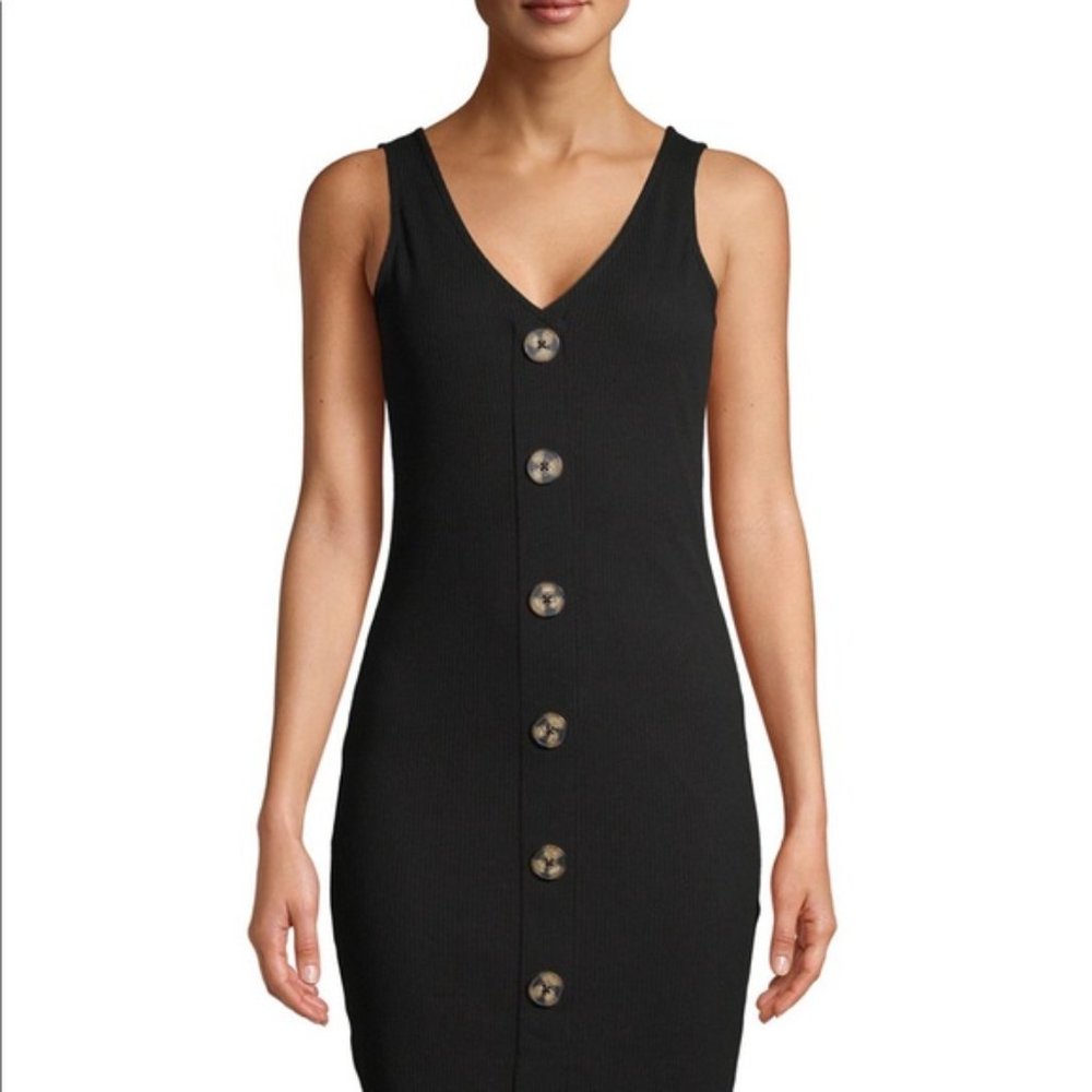 Ribbed Button Down Dress